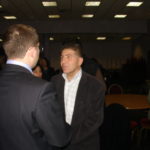 Representative from Armenian  Embassy with Sabri Atman,Assyrian genocide conference in London, UK, October 21, 2007.