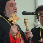 Bishop Mmor Yulius Cicek, Seyfo rally in Brussels, Belgium, April 23, 2005.