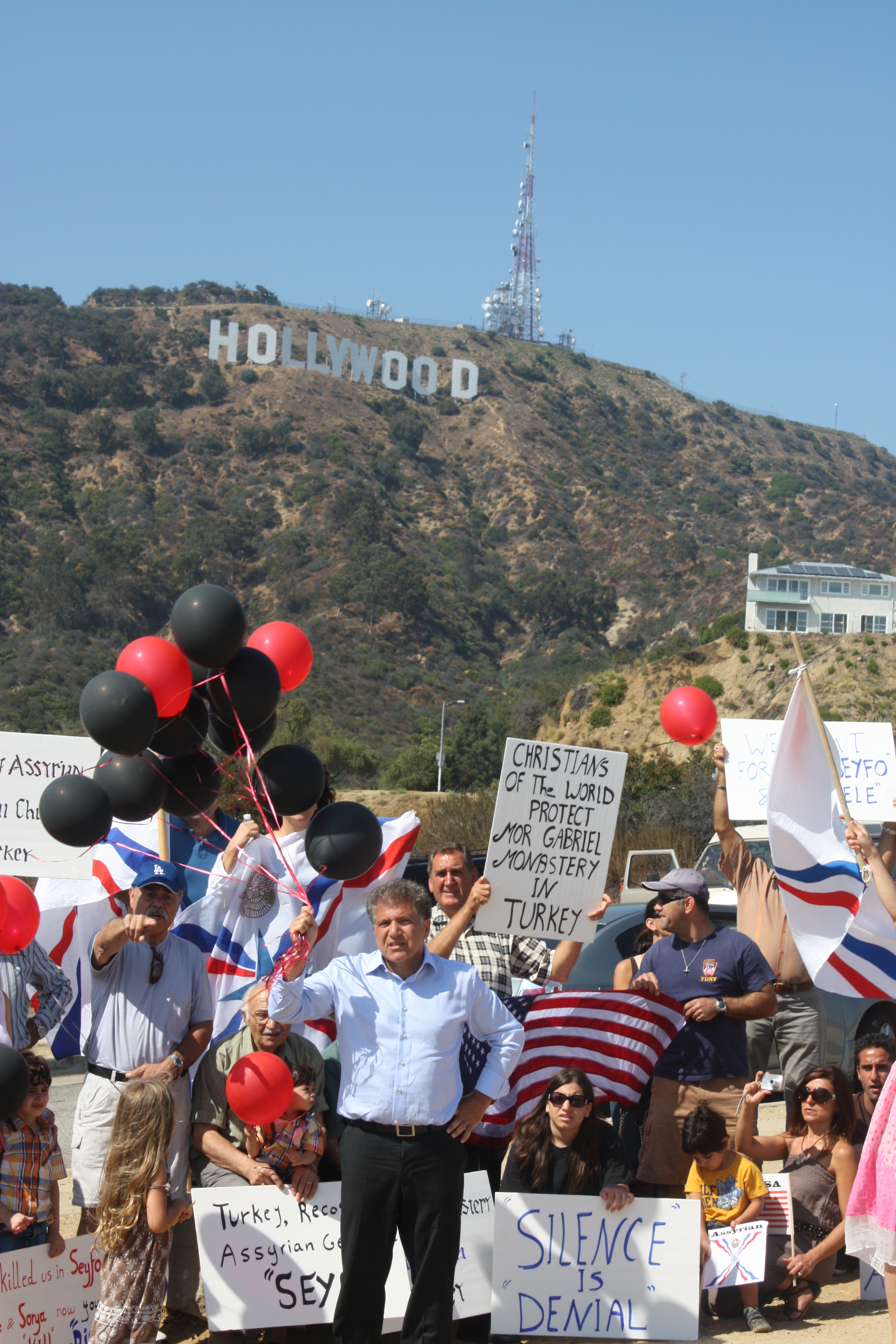 Sabri Atman, Seyfo Center rally in Hollywood, 2010.
